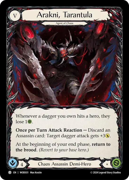 Arakni, Tarantula [The Hunted] (Arakni, Web of Deceit Blitz Deck)