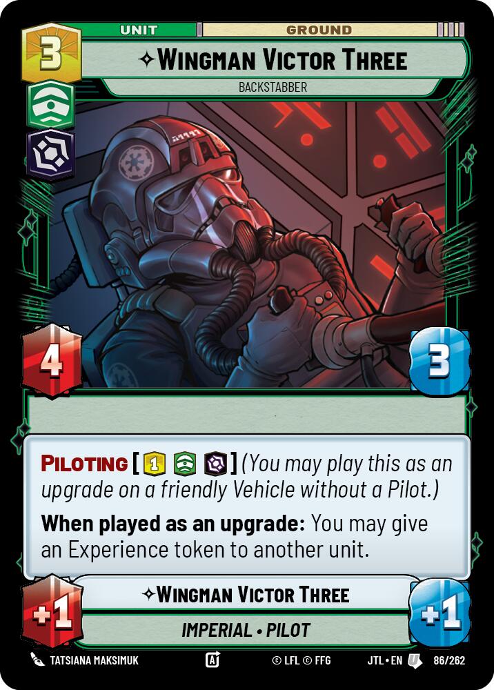 Wingman Victor Three - Backstabber (086/262) [Jump to Lightspeed]
