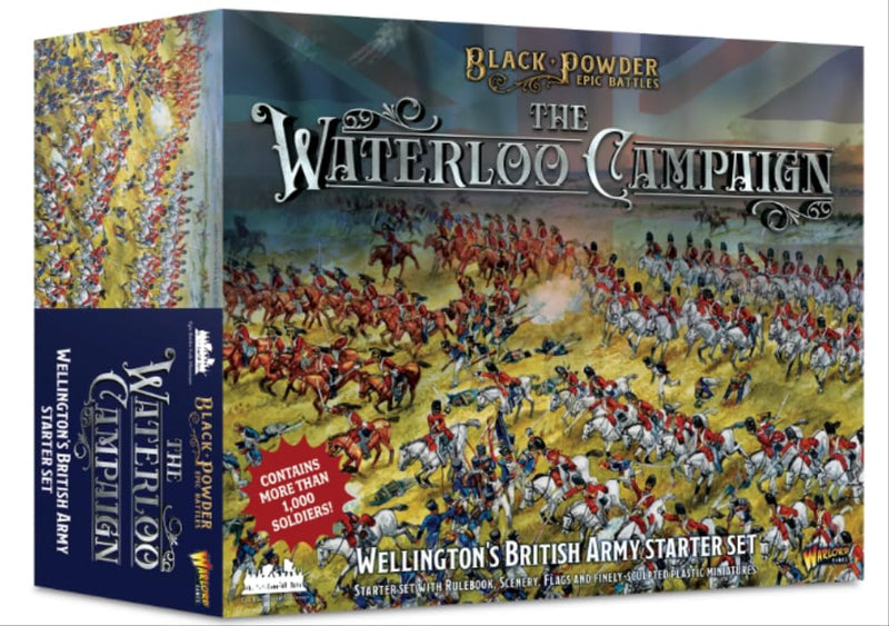 Black Powder Batailles Épiques Waterloo : Kit De Démarrage De L'Armée Britannique De Wellington (Précommande)