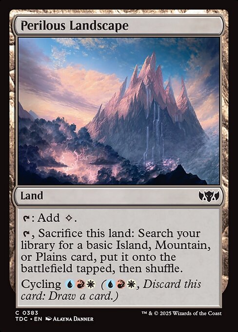 Perilous Landscape (383) [Tarkir: Dragonstorm Commander]