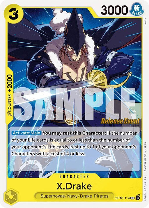 X.Drake (OP10-114) [Royal Blood Release Event Cards]