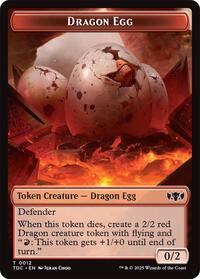 Dragon Egg // Dragon (0013) Double-Sided Token (12 // 13) [Tarkir: Dragonstorm Commander]