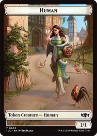 Human // Rat Double-Sided Token (5 // 9) [Tarkir: Dragonstorm Commander]