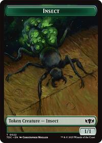 Insect (0022) // Plant Double-Sided Token (22 // 24) [Tarkir: Dragonstorm Commander]