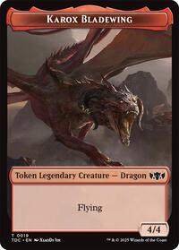 Karox Bladewing // Copy Double-Sided Token (19 // 1) [Tarkir: Dragonstorm Commander]
