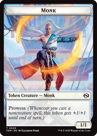 Monk // Treasure Double-Sided Token (3 // 16) [Tarkir: Dragonstorm]