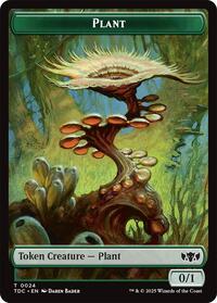 Plant // Goat Double-Sided Token (24 // 4) [Tarkir: Dragonstorm Commander]