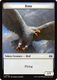 Bird // Monk Double-Sided Token (2 // 3) [Tarkir: Dragonstorm]