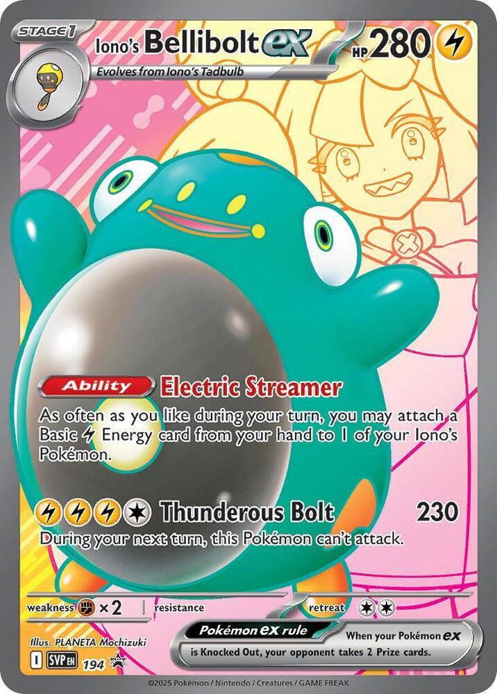 Iono's Bellibolt ex - 194 [SV Scarlet and Violet Promo Cards]