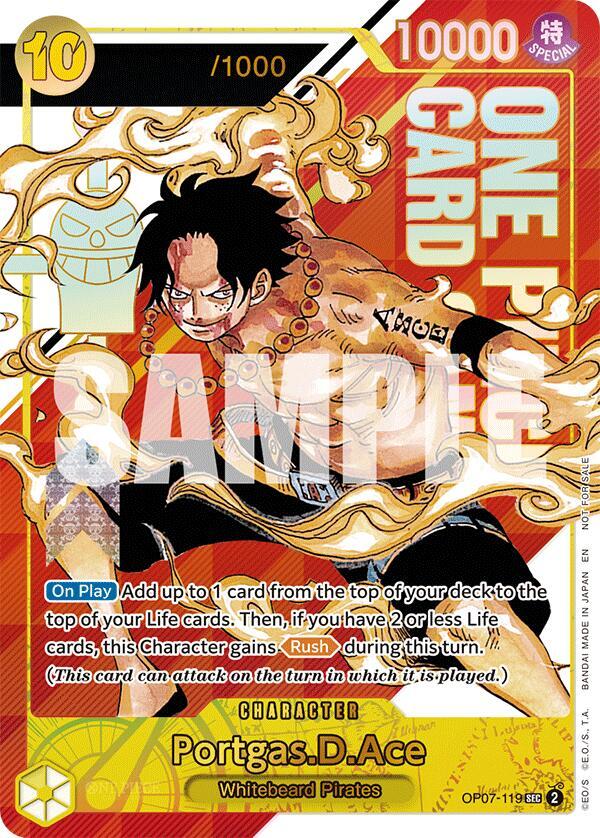 Portgas.D.Ace (Serial Numbered) (OP07-119) [One Piece Promotion Cards]