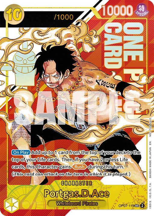 Portgas.D.Ace (Serial Numbered) (OP07-119) [One Piece Promotion Cards]
