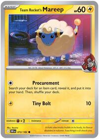 Team Rocket's Mareep [SV10: Destined Rivals]