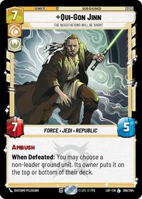 Qui-Gon Jinn - The Negotiations Will Be Short (200/264) [Legends of the Force]