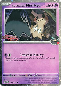 Team Rocket's Mimikyu (Destined Rivals Stamp) [SV10: Destined Rivals]