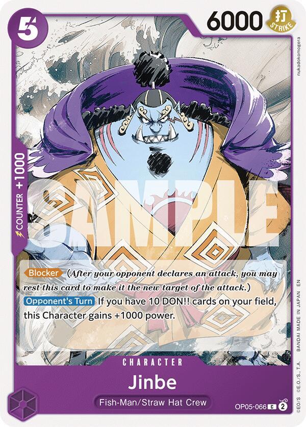 Jinbe (Reprint) (OP05-066) [Starter Deck 26: PURPLE/BLACK Monkey.D.Luffy]