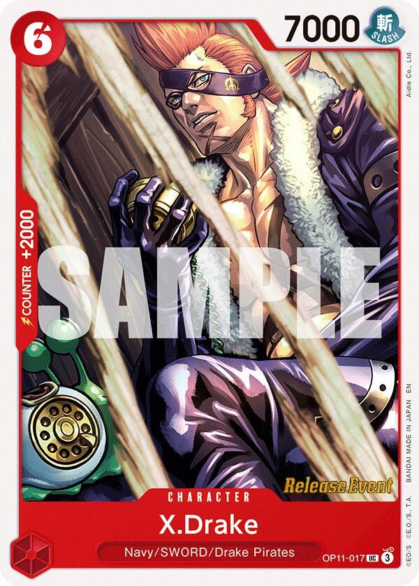 X.Drake (OP11-017) [A Fist of Divine Speed Release Event Cards]