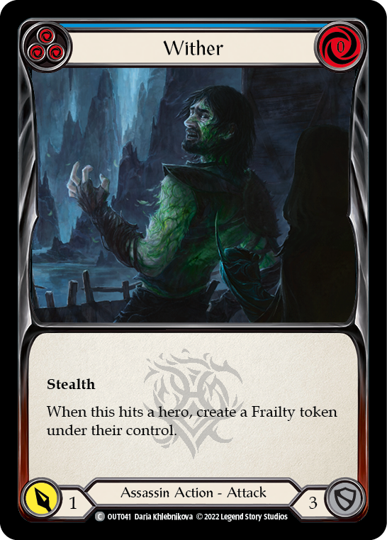 Wither (Blue) [Outsiders] Rainbow Foil