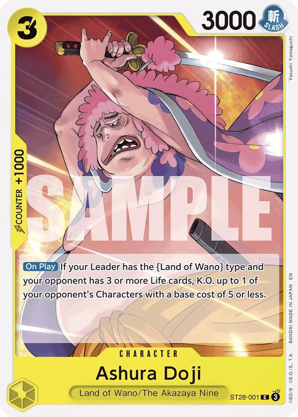 Ashura Doji (ST28-001) [Starter Deck 28: GREEN/YELLOW Yamato]