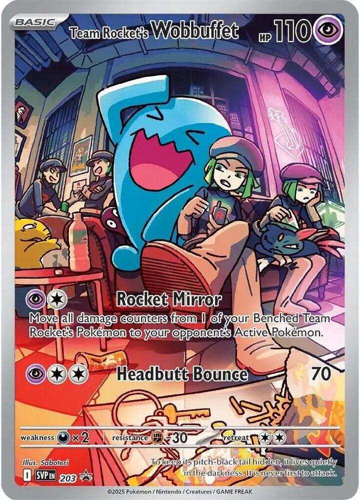 Team Rocket's Wobbuffet (203) [SV Scarlet and Violet Promo Cards]
