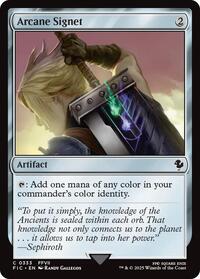 Arcane Signet (0333) (Surge Foil) (333) [Final Fantasy Commander]