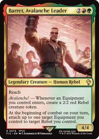 Barret, Avalanche Leader (Surge Foil) (79) [Final Fantasy Commander]