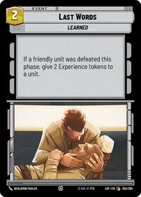 Last Words (263/264) [Legends of the Force]