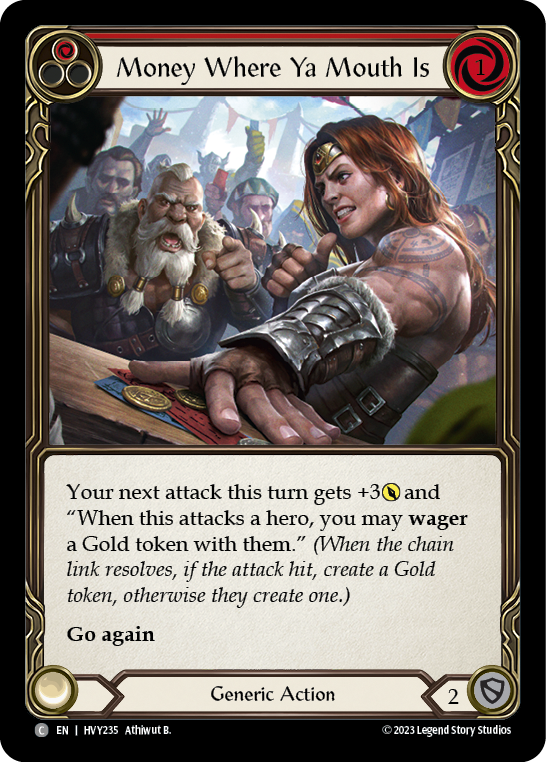 Money Where Ya Mouth Is (Red) [Heavy Hitters]