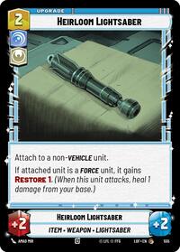 Heirloom Lightsaber (Foil) (555) [Legends of the Force]