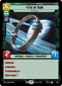 Eye of Sion - To Peridea (Foil) (590) [Legends of the Force]