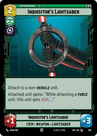 Inquisitor's Lightsaber (Foil) (592) [Legends of the Force]