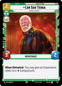 Lor San Tekka - Secret Keeper (Foil) (597) [Legends of the Force]