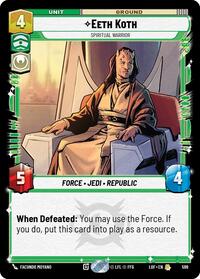 Eeth Koth - Spiritual Warrior (Foil) (599) [Legends of the Force]