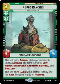 Oppo Rancisis - Ancient Councilor (Foil) (607) [Legends of the Force]