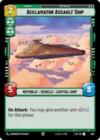 Acclamator Assault Ship (Foil) (608) [Legends of the Force]