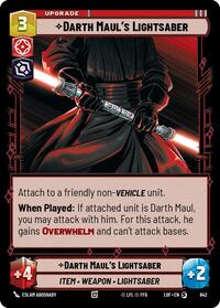 Darth Maul's Lightsaber (Foil) (642) [Legends of the Force]