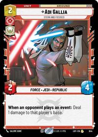 Adi Gallia - Stern and Focused (Foil) (644) [Legends of the Force]
