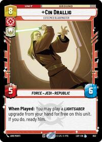 Cin Drallig - Esteemed Blademaster (Foil) (652) [Legends of the Force]