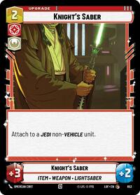Knight's Saber (Foil) (653) [Legends of the Force]