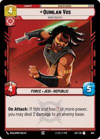 Quinlan Vos - Dark Disciple (Foil) (665) [Legends of the Force]