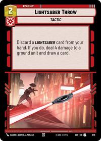 Lightsaber Throw (Foil) (678) [Legends of the Force]