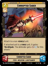 Corrupted Saber (Foil) (689) [Legends of the Force]