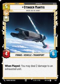 Stinger Mantis - Where Are We Going? (Foil) (700) [Legends of the Force]