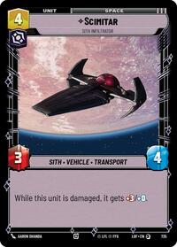 Scimitar - Sith Infiltrator (Foil) (735) [Legends of the Force]