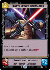 Darth Revan's Lightsabers (Foil) (740) [Legends of the Force]