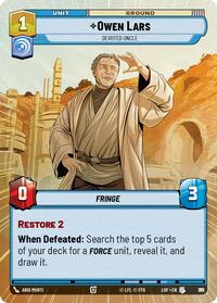 Owen Lars - Devoted Uncle (Hyperspace Foil) (797) [Legends of the Force]