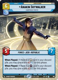 Anakin Skywalker - Champion of Mortis (Hyperspace Foil) (810) [Legends of the Force]