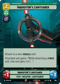 Inquisitor's Lightsaber (Hyperspace Foil) (830) [Legends of the Force]