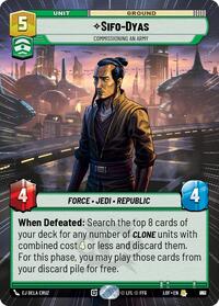 Sifo-Dyas - Commissioning An Army (Hyperspace Foil) (857) [Legends of the Force]