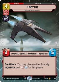 Scythe - Intimidating Silhouette (Hyperspace Foil) (875) [Legends of the Force]