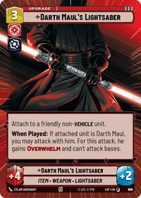 Darth Maul's Lightsaber (Hyperspace Foil) (880) [Legends of the Force]